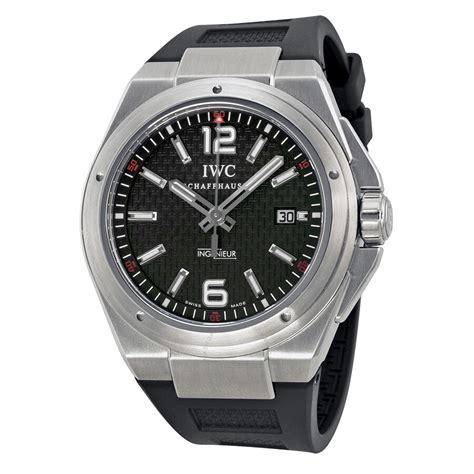 IWC Ingenieur Mission Earth Black Dial Automatic Men's Watch 